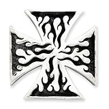 Sterling Silver Antiqued Gothic Pendant