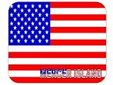 US Flag - Mercer Island, Washington (WA) Mouse Pad