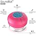 SoundBot SB519 HD Bluetooth Wireless Shower Speaker Portable Weather Water-Resistant Speakerphone w/ Full Spectrum Music, 6Hrs Streaming & Hands-Free Talking, Built-In Mic, Suction Cup, 33feet Range