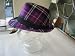 中折れHat　Tartan check Purple