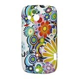 iProtect Premium Cover / Case / H�lle / Schutz f�r HTC Desire C A320e im rutschfestem Hard Case in der "farbvollen Flower Edition" Mehrfarbigvon "iProtect"