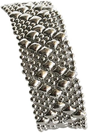 Sergio Gutierrez Liquid Metal by SG Small Chain Mesh Cuff Bracelet B4 (7.5 Inches)