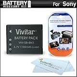 Battery Kit For Sony Cyber-shot DSC-TX55 16.2 MP Slim Digital Camera Includ ....