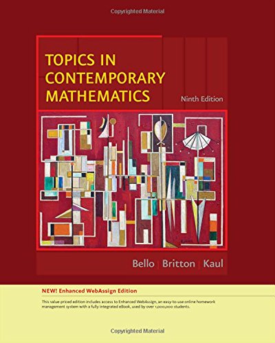 topics in contemporary mathematics enhanced edition available 2010 titles enhanced web assign