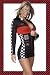 Sexy Womens Outfit Cute Hot Rod Racer Girl Costume Black Nascar Race Car Driver Jumper Romper