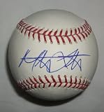Mat Latos Autographed Major League Baseball W/PROOF, Picture of Mat Signing For Us, San Diego Padres