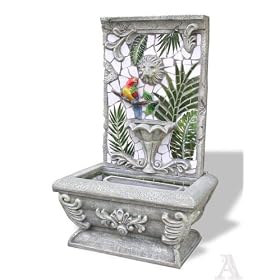Mosaic Tile Garden Outdoor Lion Waterfall Water Fountain from Garden Fountains