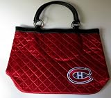 NHL Montreal Canadiens Quilted Tote, Dark Red