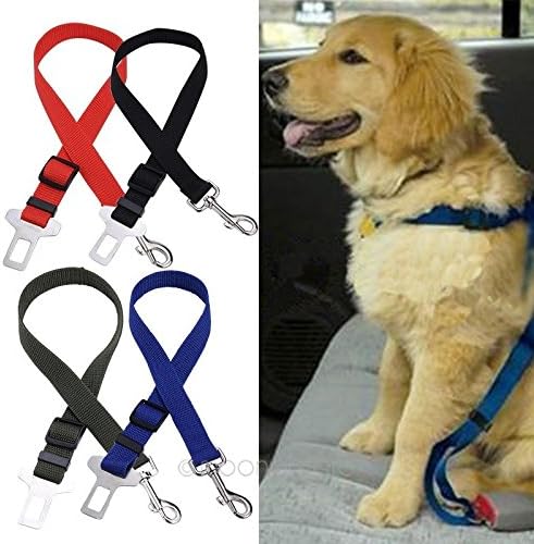 Dog Pet Car Safety Seat Belt Harness Restraint Lead Adjustable Travel Clip New