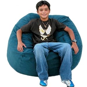3-feet Navy Cozy Sac Bean Bag Chair Love Seat