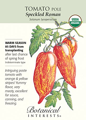 Speckled Roman Tomato Seeds - .15 grams - Organic Speckled Roman Tomato Seeds - .15 grams - Organic