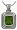 Sterling Silver Peridot Pendant with Chain - 16