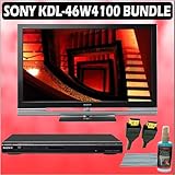 Sony Bravia W-Series KDL-46W4100 46-inch 1080P LCD HDTV + Sony DVD Player Accessory Kit