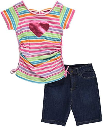 Penny M Big Girls' "Braid Side" 2-Piece Outfit