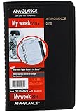AT-A-GLANCE Weekly Appointment Book 2015, Wirebound, 4.88 x 8 Inch Page Size, Black (70-100-05)