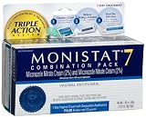 Monistat Combination Pack, 7-Day Cream with Disposable Applicators & External Cream (Pack of 4)