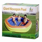 Eigenschaften Idee + Spiel Foerdergemeinschaft 75477734 / At Garten 75477734 - Giant Hexagon Pool 230x230x45cm