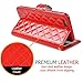 For iPhone 6s Case,IC ICLOVER PU Leather [Wallet Case] [Card Holders] with Bling Magnet Clasp & Kickstand & Chain Shoulder Strap For iPhone 6/6s 4.7 inch,Red