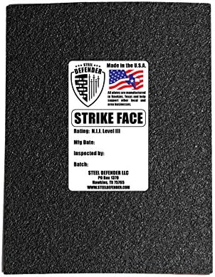 NIJ III Certified Rated Side Insert 6 x 8 in (With Line X)