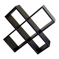 Crisscross Media Wall Storage - Black