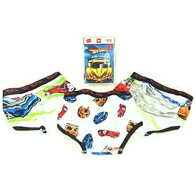 Hot Wheels 2 Packs of 3 -1/2 Dozen- Briefs Boys Underwear By Hanes
