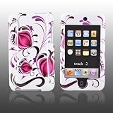 for iPod Touch 2 & 3 Hard Case PINK Pomegranate WHITE