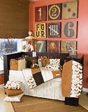 Latte 5 Piece Crib Bedding Set by Glenna Jean