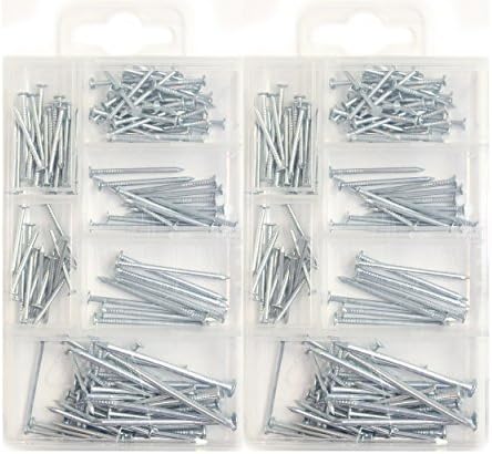 250 Pieces Mini Metal Nails in Assorted Sizes