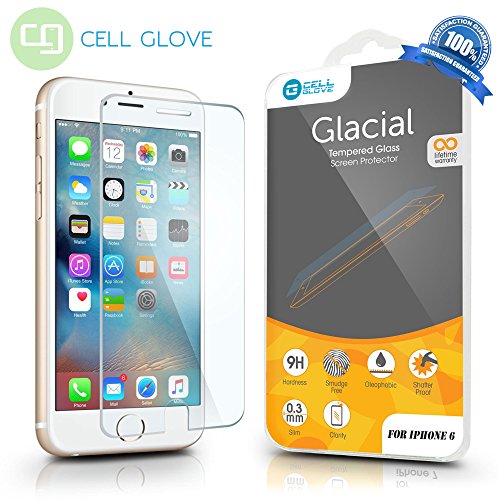 iPhone 6S Screen Protector, CellGlove® Tempered Glass Screen Protector 0.2mm Screen Protection Case Fit 99% Touch Accurate For iPhone 6 6S (3D Touch Compatible)- Clear