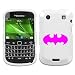 BLACKBERRY BOLD 9930 PINK BATMAN ON WHITE HARD CASE COVER