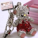 ≪イメージガール：小倉優子≫【TeddyBear/テディベア】「セオドア・ルーズベルト協会」公認商品★テディベア★キラくまファミリーストラップ(双子男の子)（レッド）
