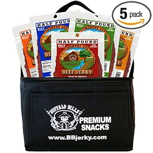 Buffalo Bills 8oz Country Cut Beef Jerky 6-Pack Gift Cooler (filled with 5 assorted 8oz... by Buffalo Bills Premium Snacks
