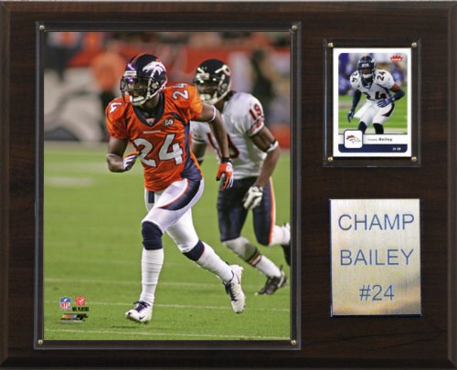 NFL Champ Bailey Denver Broncos Player Plaque