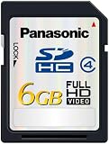 Panasonic 6 GB Class 4 SD Memory Card, Guaranteed 4MB/s Continuous Transfer Rate Upto 10MB/s