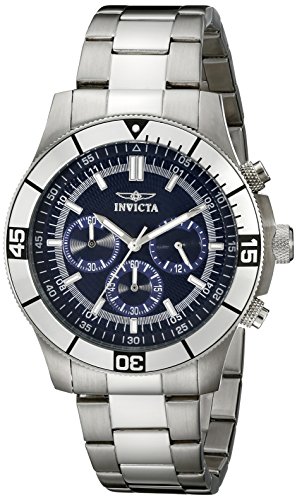 Invicta Men's 12840 Specialty Chronograph Blue Dial Watch