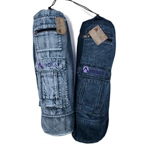 Aurorae Yoga Mat Bag The Mat Sak 100% Cotton Premium Ring Spun Denim