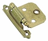 Amerock BP3429-BB Hinge Self-Closing Face Mount Overlay Variable Burnished Brass