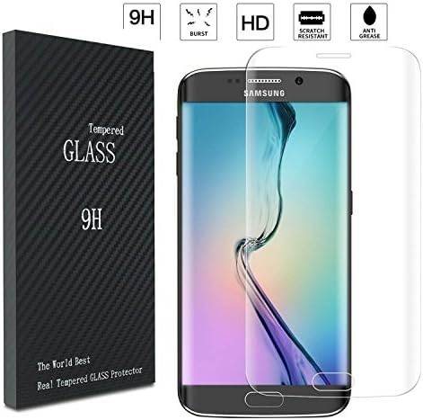 S6 Edge Screen Protector, 0.2mm Thinnest Full Screen 5.1" Premium Tempered Glass Screen Protector Film for Samsung Galaxy S6 Edge (CrystalClear)