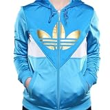 ADIDAS ORIGINALS WOMENS S COLORADO TT JACKET V32751 FULL ZIP TREFOIL HOODIE