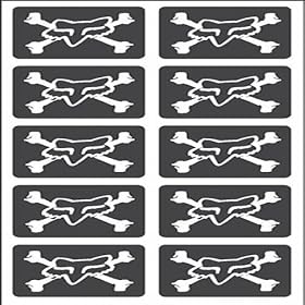 Fox Victory Mini Stickers Black