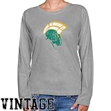 NCAA Norfolk State Spartans Ladies Ash Distressed Logo Vintage Long Sleeve Classic Fit T-shirt