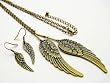 Fallen Angel Wings Necklace and Earrings Set