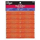 Diane Mesh Hair Rollers Orange * Size 7/8 Diameter X 2-1/2 Long