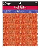 Diane Mesh Hair Rollers Orange * Size 7/8 Diameter X 2-1/2 Long