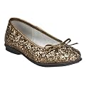 Girls' Xhilaration&reg; Hila Glitter Ballet Shoes - Bronze