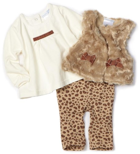 Vitamins Baby-Girls Newborn Animal Print 3-Piece Swirly Fur-Playwear Pant Set, Brown, 6 Months Vitamins Baby-Girls Newborn Animal Print 3-Piece Swirly Fur-Playwear Pant Set, Brown, 6 Months