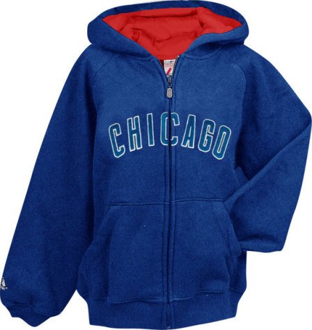 Boys Chicago Cubs Full Zip Fleece Jacket - S 4