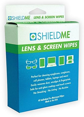 SHIELDME 2435 Lens &amp; Screen Cleaning Wipes, 40 Ct