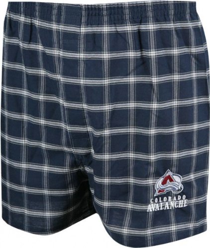 Buy Colorado Avalanche Kickin' Back Plaid Boxer Shorts