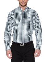 Polo Club Camisa Hombre Checks (Verde)